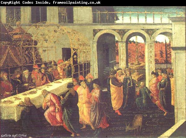 JACOPO del SELLAIO The Banquet of Ahasuerus wg